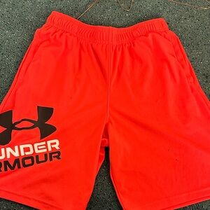 Under Armour Men's Bright Red Athletic Shorts